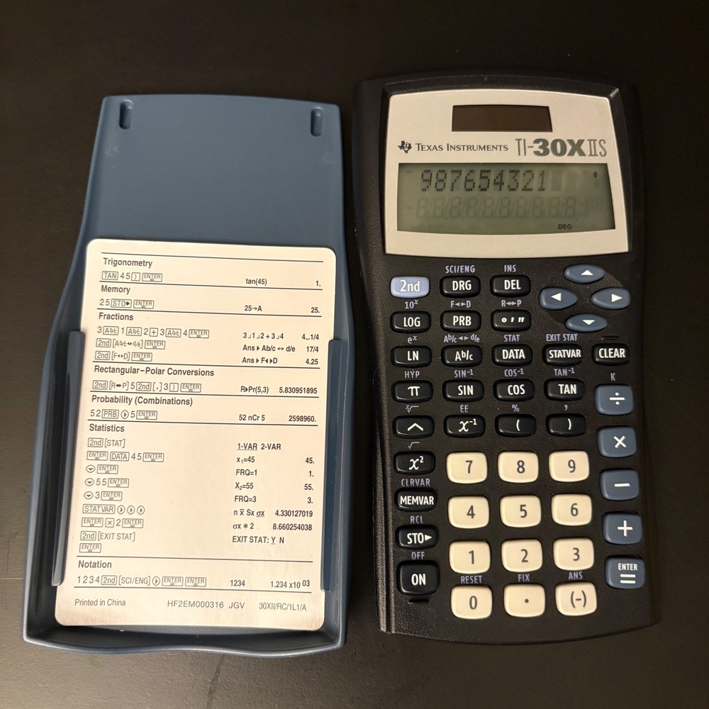 Texas‎ Instruments TI-30X IIS Scientific Calculator with Protective Cover